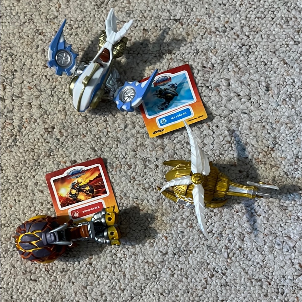 Skylanders Blue and Gold Video Game Characters